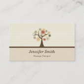 Massagetherapie - Elegant natuurlijk thema Visitekaartje (Voorkant)