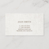 Massagetherapie Elegante Lotus Bloemen Salon Spa Visitekaartje (Achterkant)