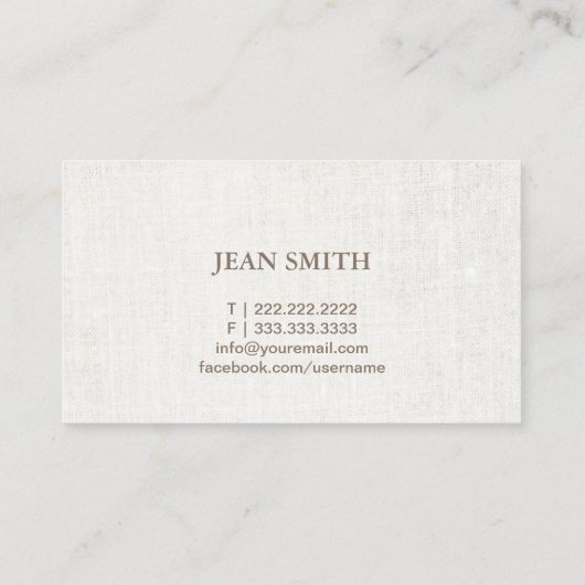 Massagetherapie Elegante Lotus Bloemen Salon Spa Visitekaartje (Achterkant)