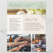 Massagetherapie Flyer Sjabloon (Achterkant)