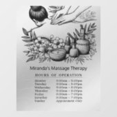 Massagetherapie Genezende Handen Energie Openingst Raamsticker (Vel)