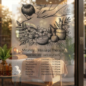 Massagetherapie Genezende Handen Energie Openingst Raamsticker