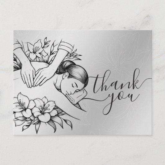 Massagetherapie Genezende Handen Energie Spa Welzi Briefkaart (Voorkant)