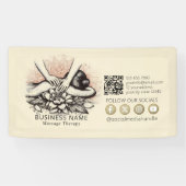 Massagetherapie Genezende Handen Energie Spa Welzi Spandoek (Horizontaal)