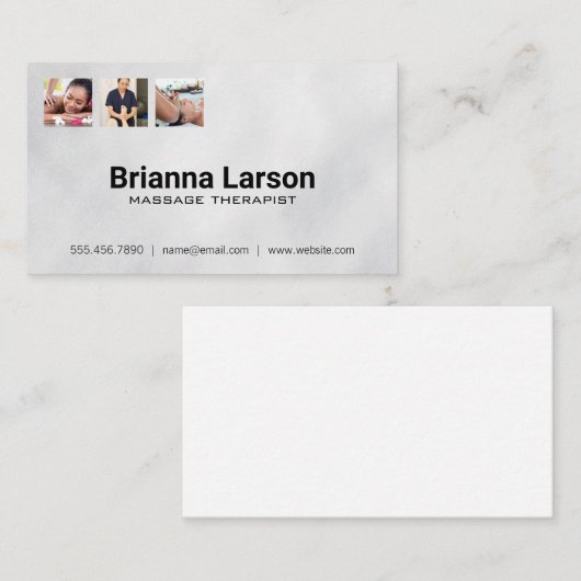 Massagetherapie | Gezondheidswerkers Visitekaartje (Voorkant / Achterkant)