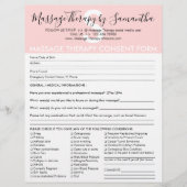 Massagetherapie Goedgekeurd begrotingsformulier Flyer (Voorkant)