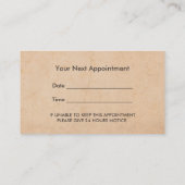 massagetherapie Gold Lotus Appointment Afsprakenkaartje (Achterkant)