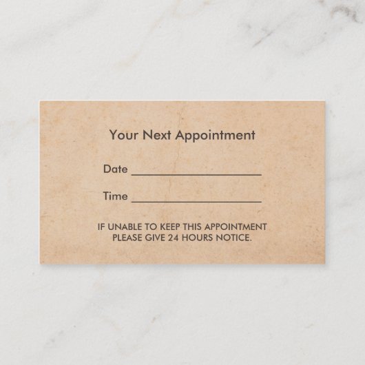 massagetherapie Gold Lotus Appointment Afsprakenkaartje (Achterkant)