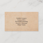  massagetherapie Gold Lotus Visitekaartje (Achterkant)