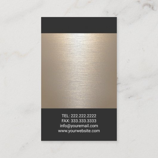 Massagetherapie Gold Reiki Energy Healing SPA Visitekaartje (Achterkant)