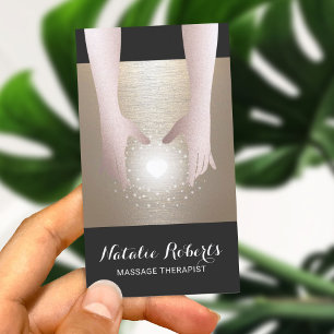 Massagetherapie Gold Reiki Energy Healing SPA Visitekaartje