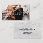 Massagetherapie Handen botanische sanitaire spa Visitekaartje (Voorkant / Achterkant)