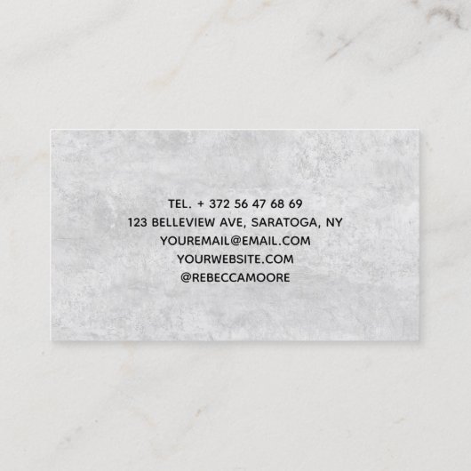 Massagetherapie Handen botanische sanitaire spa Visitekaartje (Achterkant)