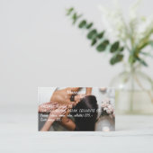 Massagetherapie Handen botanische sanitaire spa Visitekaartje (Staand voorkant)