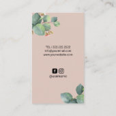 Massagetherapie Handen botanische spa Visitekaartje (Achterkant)