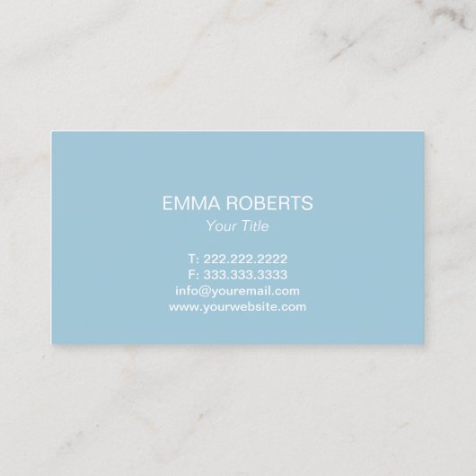 Massagetherapie Handen en blauw Lotus Flower Visitekaartje (Achterkant)