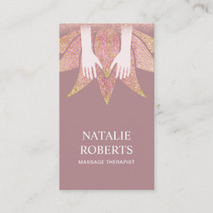 Massagetherapie Handen en Lotus Flower Spa Visitekaartje