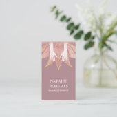 Massagetherapie Handen en Lotus Flower Spa Visitekaartje (Staand voorkant)