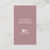 Massagetherapie Handen en Lotus Flower Spa Visitekaartje (Achterkant)