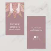 Massagetherapie Handen en Lotus Flower Spa Visitekaartje (Voorkant / Achterkant)