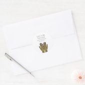 Massagetherapie Handen Promotioneel Ronde Sticker (Envelop)