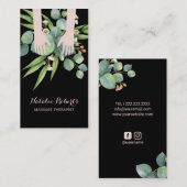 Massagetherapie Handen Spa Botanisch Visitekaartje (Voorkant / Achterkant)