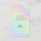 Massagetherapie Hands Spa Holographic Visitekaartje (Achterkant)