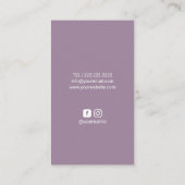 Massagetherapie Hands Spa Lavender Visitekaartje (Achterkant)