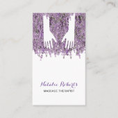 Massagetherapie Hands Spa Lavender Visitekaartje (Voorkant)