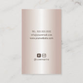 Massagetherapie Hands Spa Roos Gold Visitekaartje (Achterkant)