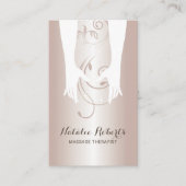 Massagetherapie Hands Spa Roos Gold Visitekaartje (Voorkant)