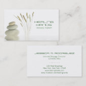 Massagetherapie - Healing Arts Skin Care Business Visitekaartje (Voorkant / Achterkant)