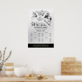 Massagetherapie Healing Hand Energy Spa Prijslijst Poster (Keuken)