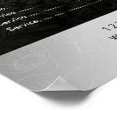 Massagetherapie Healing Hand Energy Spa Prijslijst Poster (Hoek)