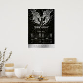 Massagetherapie Healing Hand Energy Spa Prijslijst Poster (Keuken)