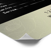 Massagetherapie Healing Hand Energy Spa Prijslijst Poster (Hoek)