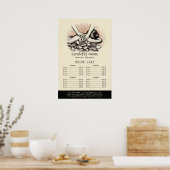 Massagetherapie Healing Hand Energy Spa Prijslijst Poster (Keuken)