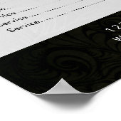 Massagetherapie Healing Hand Energy Spa Prijslijst Poster (Hoek)