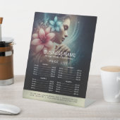 Massagetherapie Healing Hand Energy Spa Prijslijst Reclamebord Met Voetstuk (Insitu)