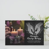 Massagetherapie Healing Handen Prijs Bifold Flyer (Staand voorkant)