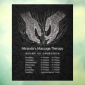 Massagetherapie Healing Hands Energie Openingsuren Raamsticker (Vel 3)