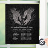 Massagetherapie Healing Hands Energie Openingsuren Raamsticker (Huis)