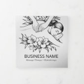 Massagetherapie Healing Hands Energy Spa Trifold Drieluik Kaart (Cover)