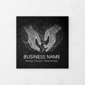 Massagetherapie Healing Hands Energy Spa Trifold Drieluik Kaart (Cover)