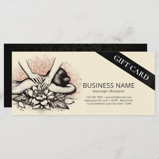 Massagetherapie Healing Hands Energy Spa Wellness (Voorkant / Achterkant)