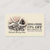 Massagetherapie Healing Hands Energy Spa Wellness Aanbevelingskaartje (Voorkant)