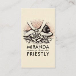 Massagetherapie Healing Hands Energy Spa Wellness Afsprakenkaartje