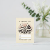 Massagetherapie Healing Hands Energy Spa Wellness Afsprakenkaartje (Staand voorkant)