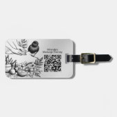 Massagetherapie Healing Hands Energy Spa Wellness Bagagelabel (Voorkant horizontaal)