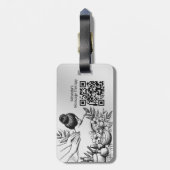 Massagetherapie Healing Hands Energy Spa Wellness Bagagelabel (Achterkant verticaal)